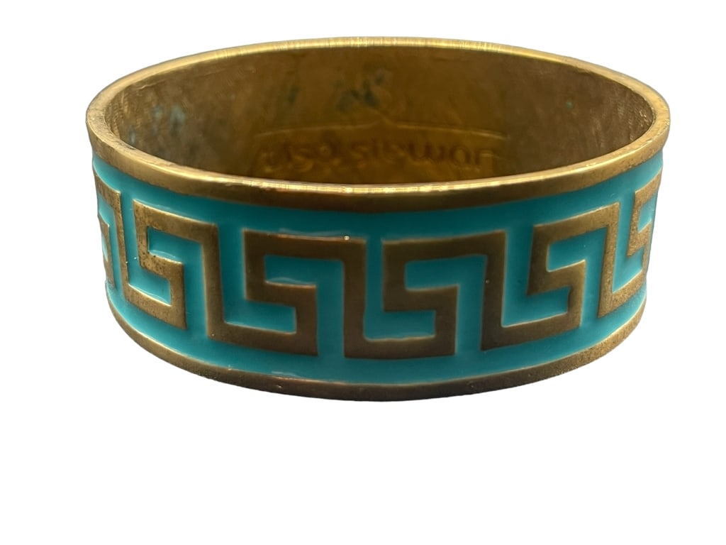 LISA STEWART GREEK KEY BANGLE BRACELET NWT $85: LISA STEWART GREEK KEY BANGLE BRACELET NWT $85