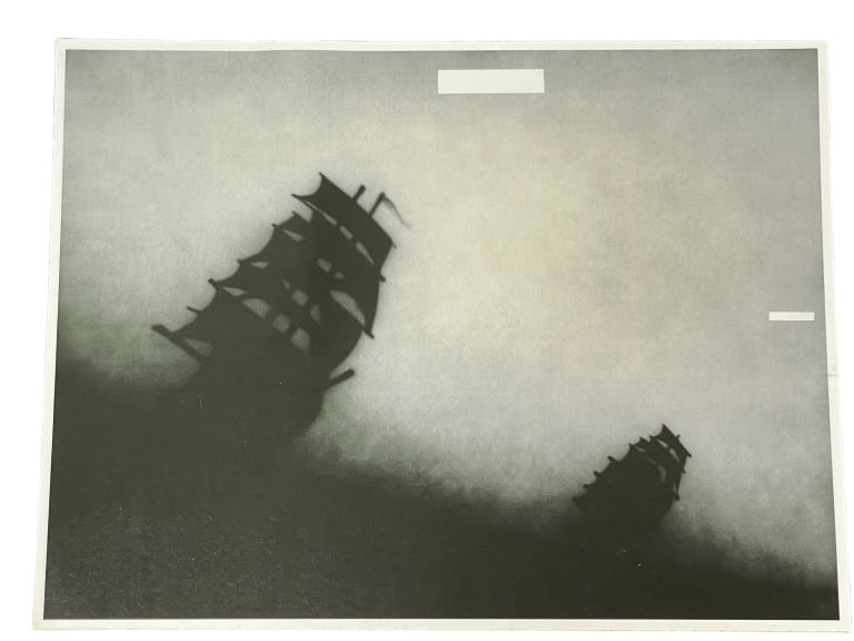ED RUSCHA OFFSET SHIP PRINT 11": ED RUSCHA OFFSET SHIP PRINT -8.5" X 11" APPROX-VERY GOOD PRE OWNED CONDITION, MATTE TO THIN BOARD-DP11624 Bidders may pick up their items from the auction-house or have their items shipped.Appointment