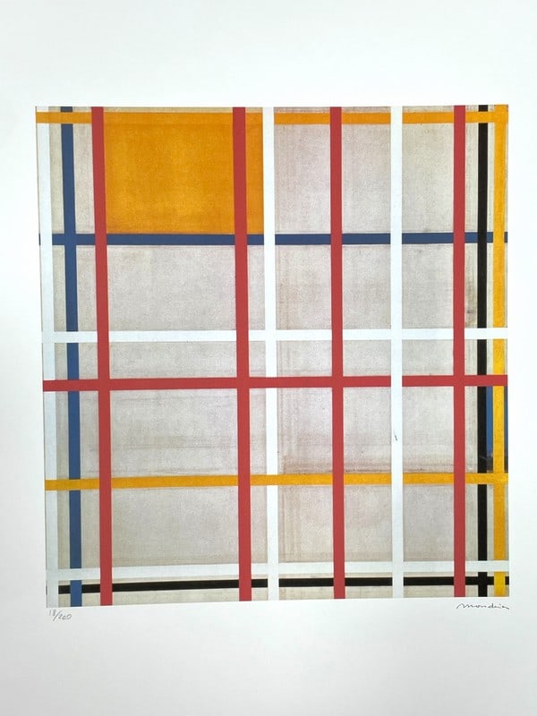 PIET MONDRIAN OFFSET LITHOGRAPH PRINT 26" (1 of 5)