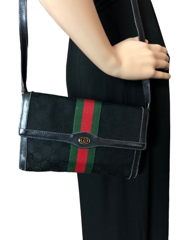 MONOGRAMMED GUCCI PARFUMS WEB CROSSBODY (1 of 5)