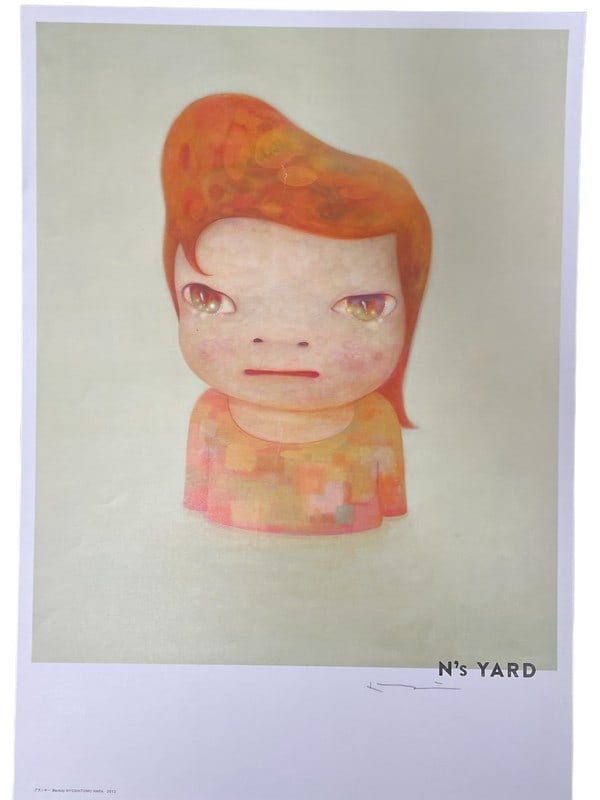 YOSHITOMO NARA PENCIL SIGNED LITHOGRAPH (1 of 7)