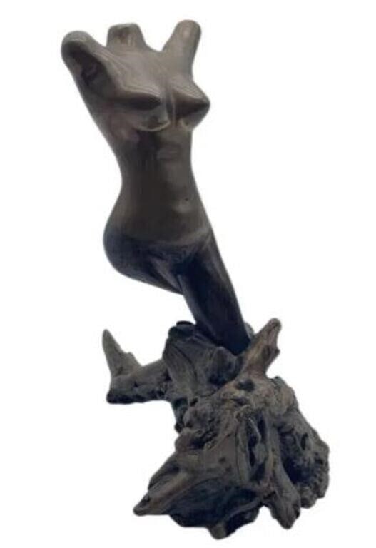 SIGNED MODERNIST BRONZE NUDE FEMALE SCULPTURE 11": -SIGNED MODERNIST BRONZE NUDE FEMALE SCULPTURE-11" X 7" X 9" APPROX- SIGNED JONES 1981- 1981-GOOD PRE OWNED CONDITIONJR RL BTQ 01/17/24 Bidders may pick up their items from the auction-house or have t