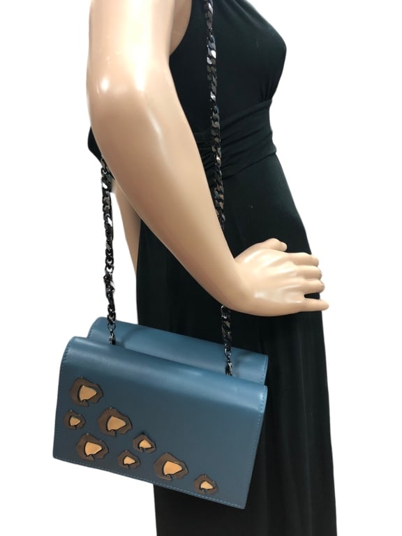 NEW GEORGE ANGELOPOULOS "BO" PURSE $1675: - NEW GEORGE ANGELOPOULOS "BO" PURSE $1675 - MADE IN ITALY | COMES WITH DUSTBAG, WIPE, AND TAG- DETACHABLE STRAP FOR PURSE LOOK- GF 11/7/23 Bidders may pick up their items from the auction-house or ha
