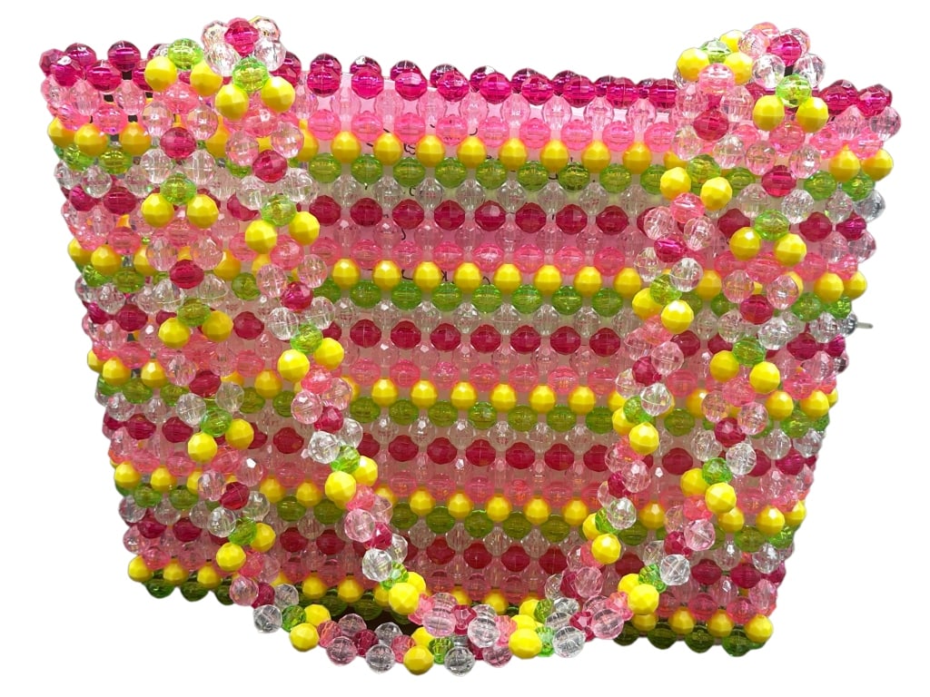 NEW SUSSANA CHOW MULTICOLORED BEADED HANDBAG (1 of 2)