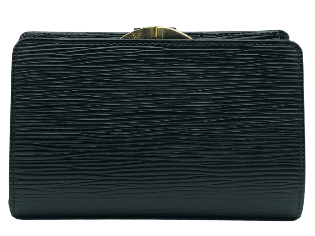 LOUIS VUITTON KISS LOCK BLACK EPI WALLET (1 of 4)