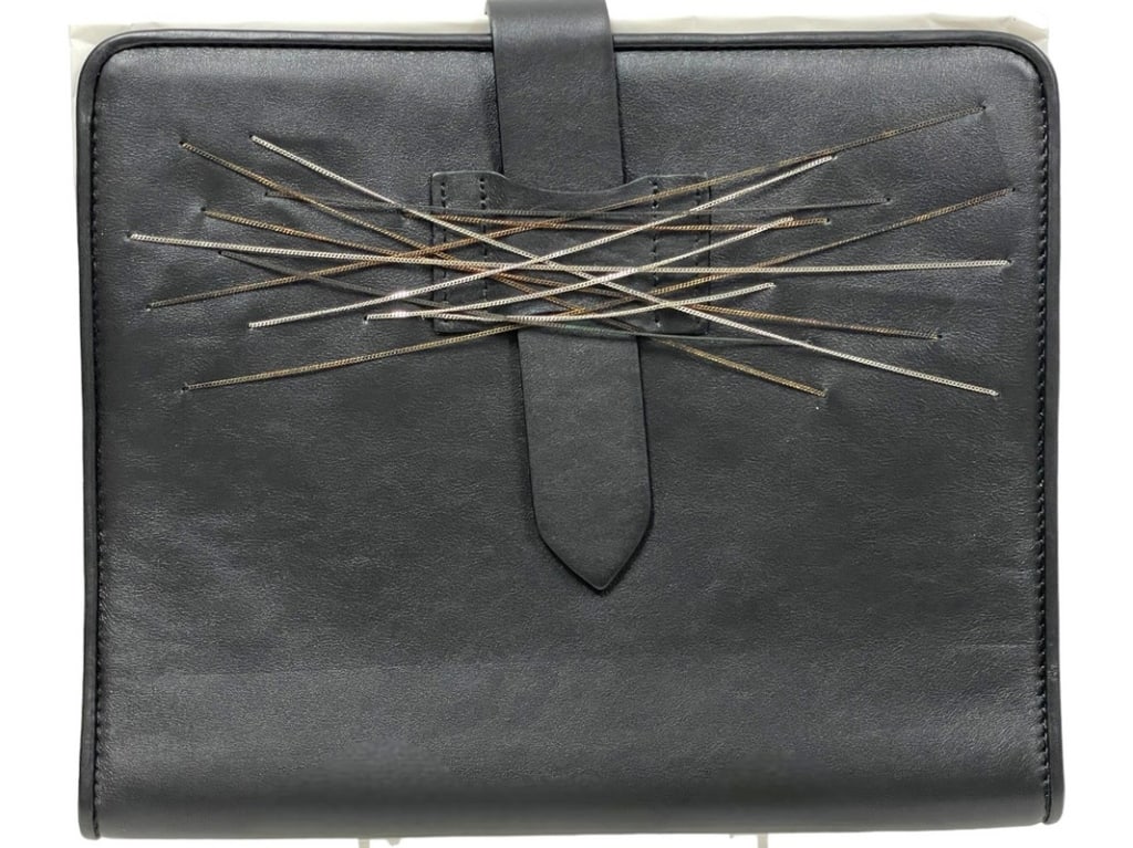 NEW! ROSE BECK WIEN BLACK LEATHER IPAD COVER 10" (1 of 10)