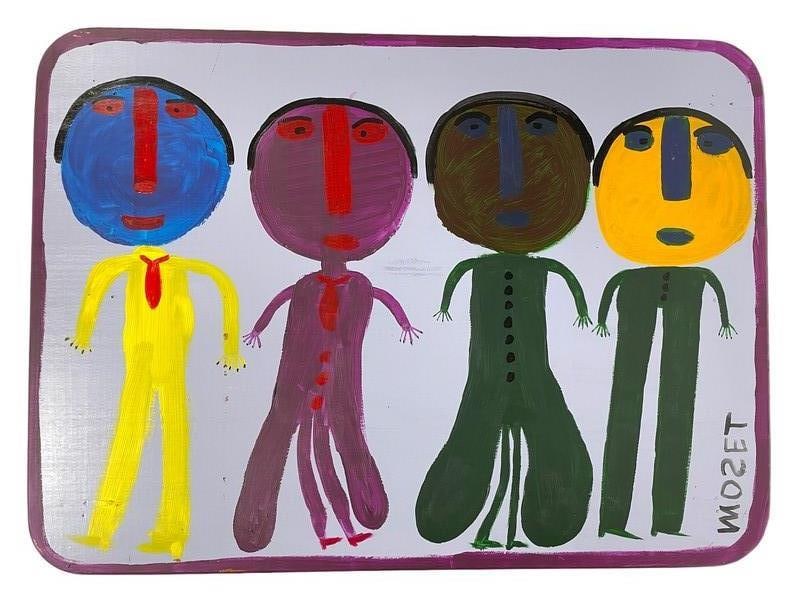 LARGE MOSE TOLLIVER " FOUR PORTRAITS" PAINTING 30" (1 of 4)