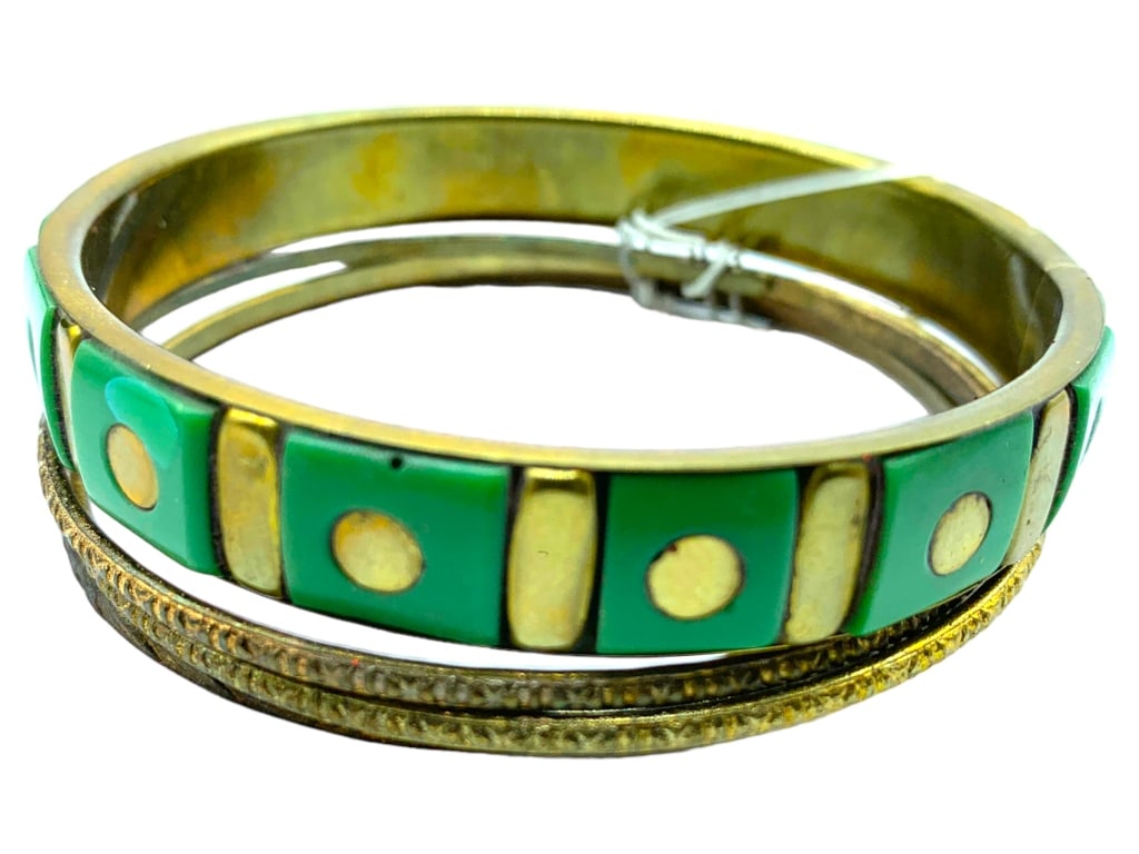 4 ALEXIA CRAWFORDENAMEL AND BRASS BRACELETS NWT (1 of 2)