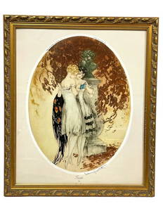 LOUIS ICART SECRETS LIMITED EDITION PRINT 27": LOUIS ICART SECRETS LIMITED EDITION SERIGRAPH PRINT-EDITION 202 / 500 -27" X 23" APPROX-VERY GOOD PRE OWNED CONDITION, MINOR WEAR TO FRAME-DP21424 Bidders may pick up their items from the auction-hous