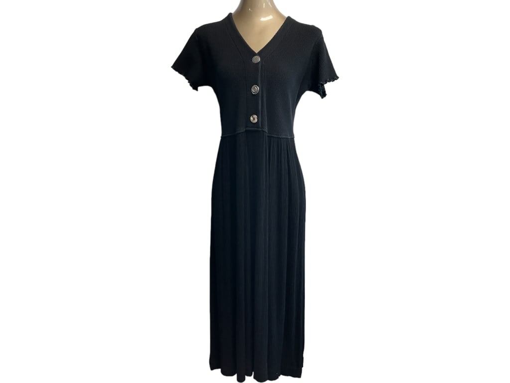 BARBARA LESSER COTTON & RAYON KNIT DRESS SZ: M (1 of 3)