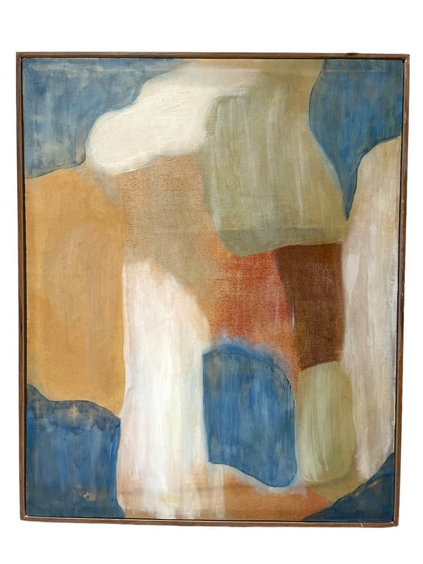 ATTR. H. FRANKENTHALER ABSTRACT OIL ON CANVAS 34" (1 of 6)