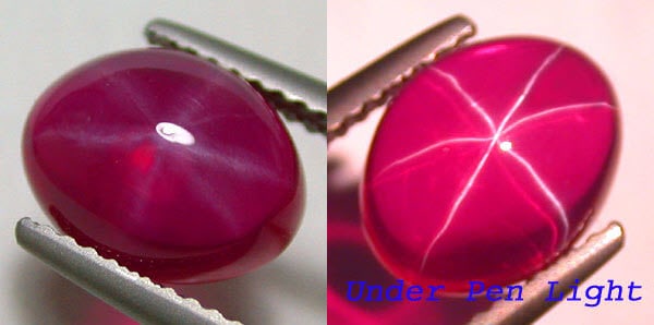 4.35 CT BLOOD RED STAR RUBY GEMSTONE $440 (1 of 2)