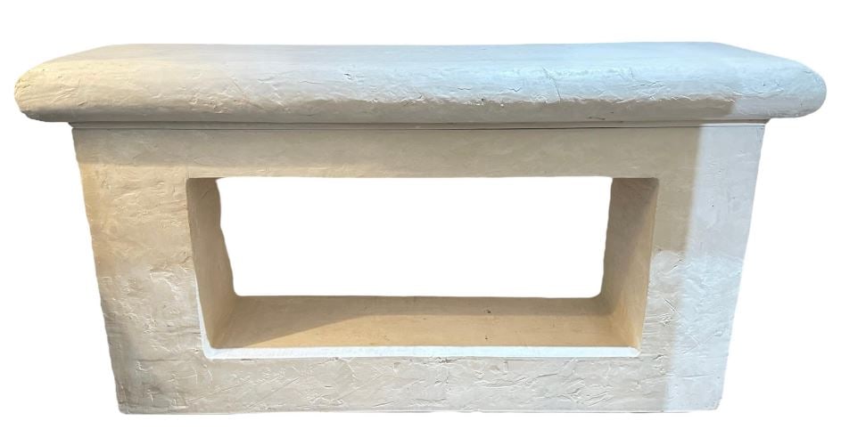 POST MODERN CAST CONSOLE TABLE 59" (1 of 6)