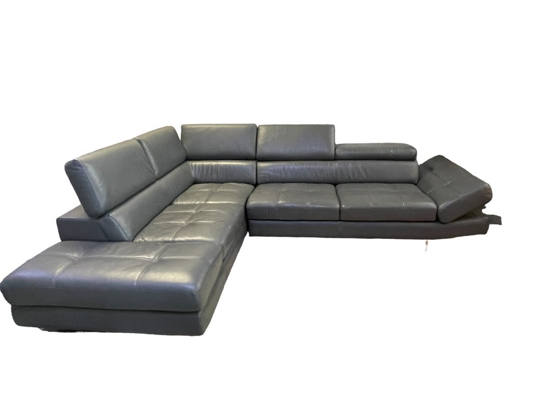 ITALIAN LEATHER SECTIONAL SOFA 102" (1 of 10)