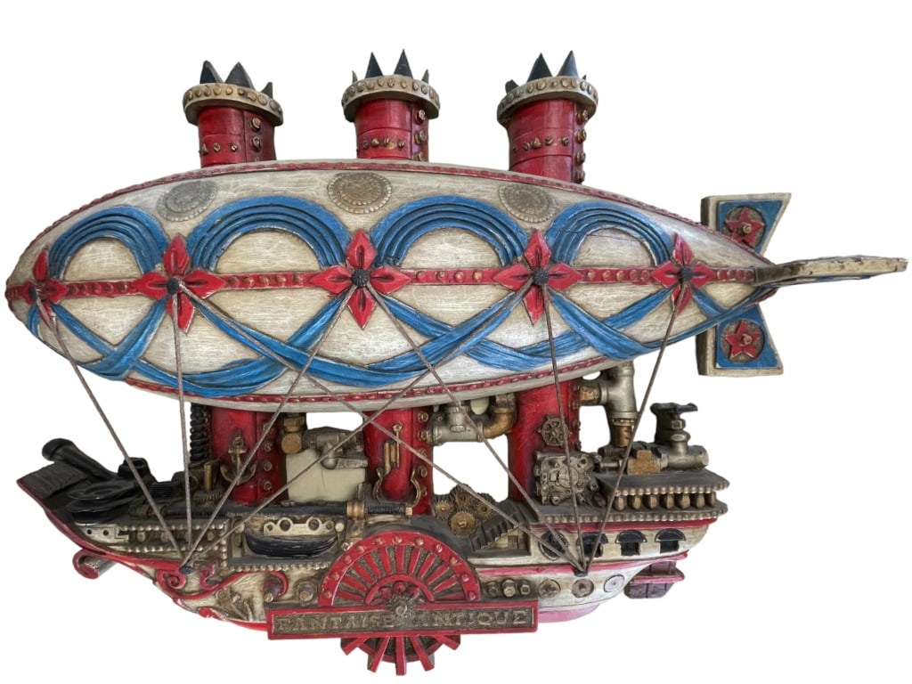 VANGUARD STUDIOS 1971 STEAMPUNK AIRSHIP SCULPTURE (1 of 6)