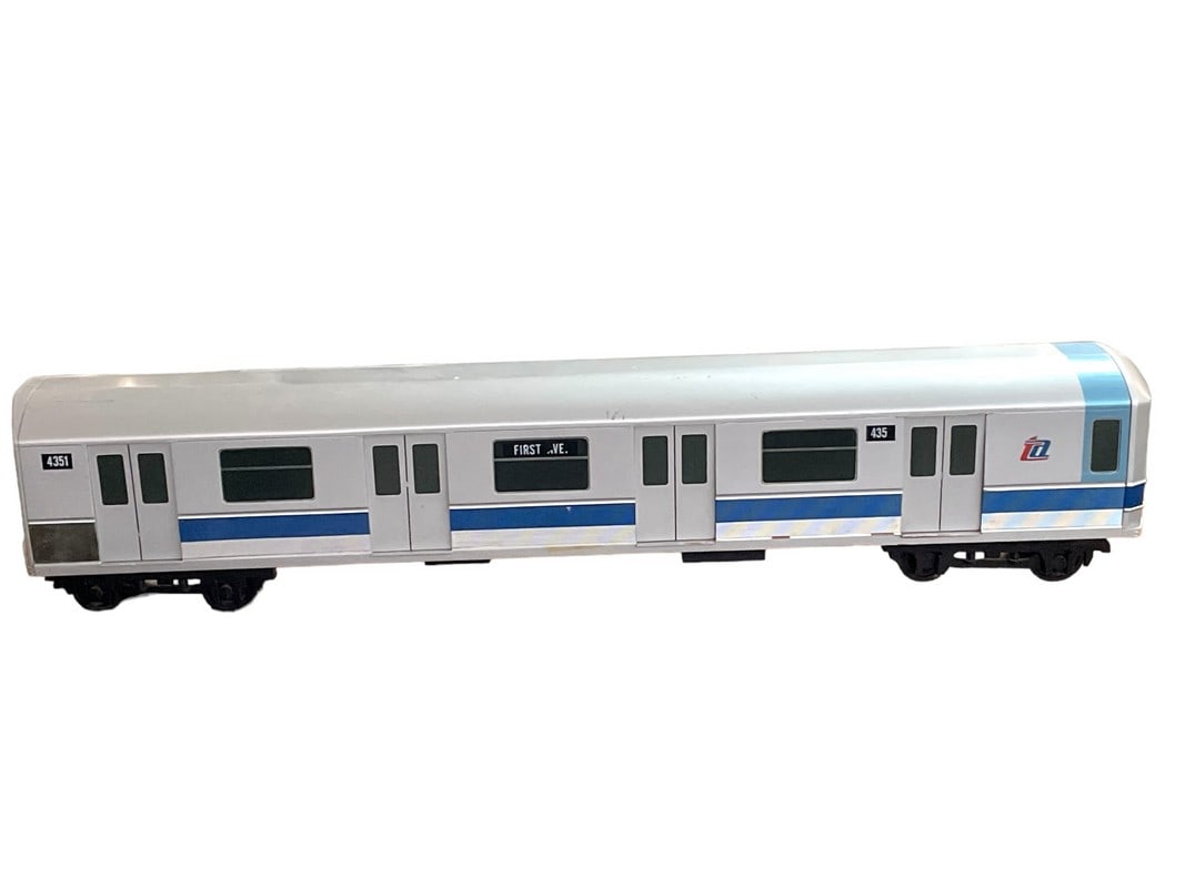 LARGE HANDMADE WOOD NY SUBWAY TRAIN MODEL 58" (1 of 9)