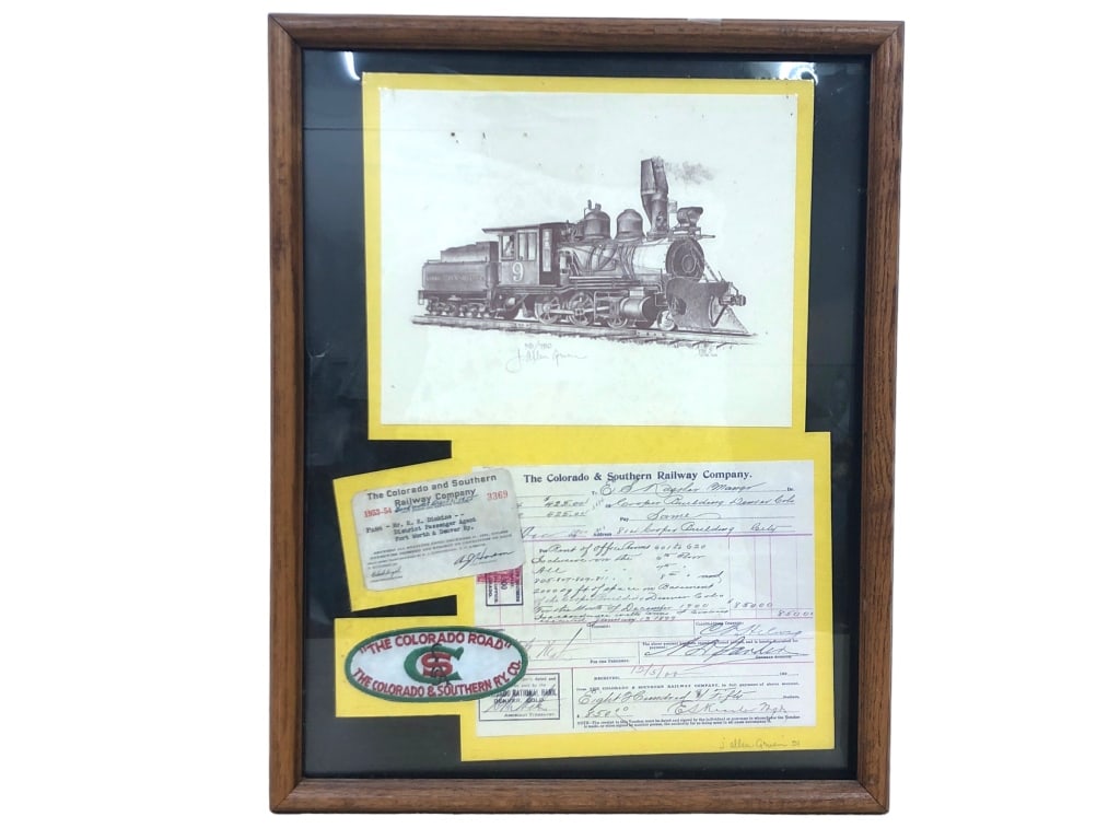 VTG ALLEN GWEN COLORADO RAILWAY PRINT & KEEPSAKES (1 of 6)