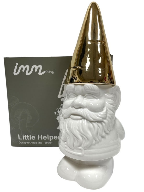 NEW! IMM LITTLE HELPERS PORCELAIN GNOME 6" (1 of 10)