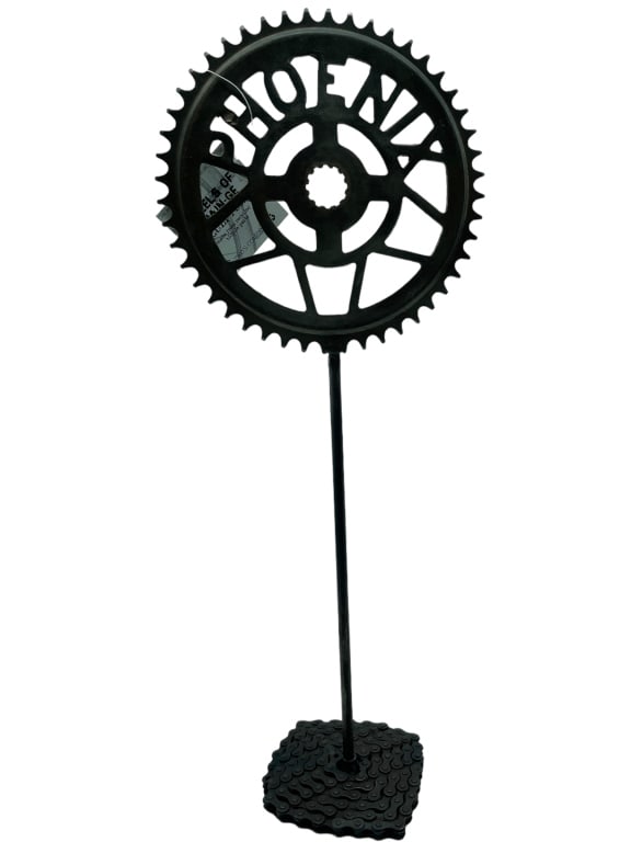 NWT "WHEELS OF CHANGE" METAL SCULPTURE 20" (1 of 2)