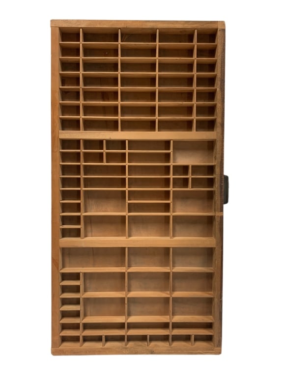 VINTAGE HAMILTON WOODEN PRINTERS DRAWER 32" (1 of 4)