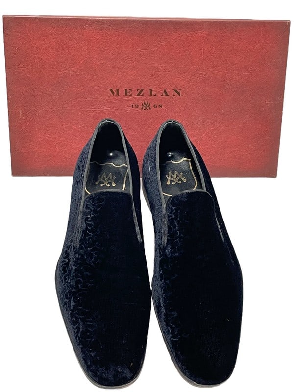 MEZLAN MENS DAVINO BLACK SLIP ON LOAFERS 9.5 (1 of 14)