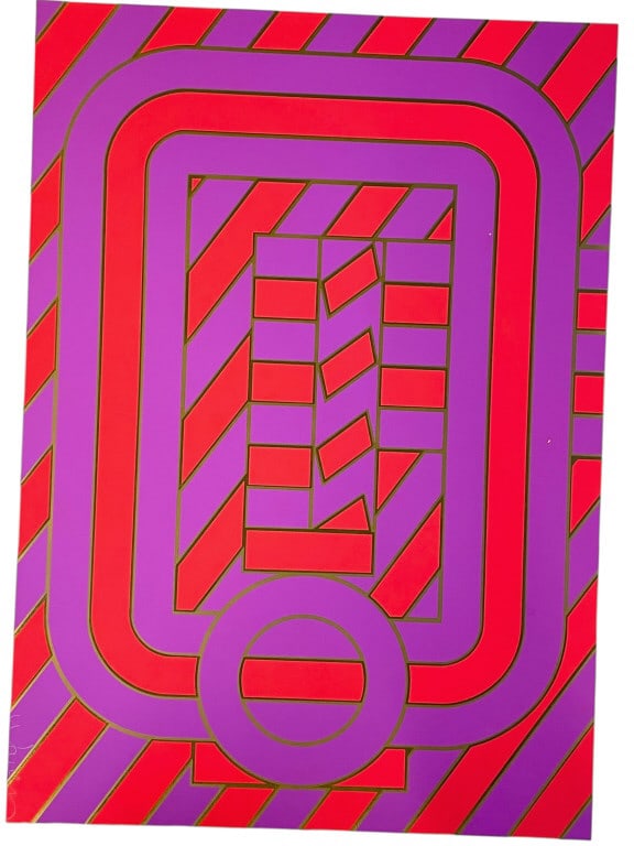 1960'S MID MOD PRINT SIGNED WARREN 35" (1 of 5)