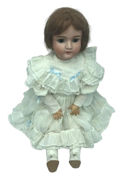 VINTAGE WALKER GERMANY PORCELAIN HEAD DOLL (1 of 3)