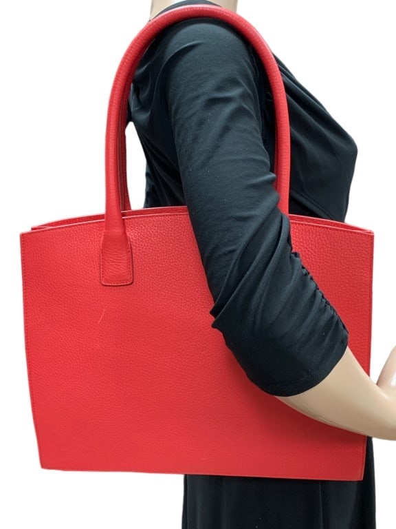 NWT LALO RED LEATHER HANDBAG (1 of 6)