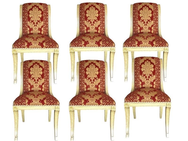 SET OF 6  FRENCH EMPIRE STYLE DINING CHAIRS (1 of 7)