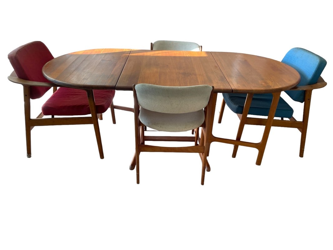 GUDME MOBEL DANISH MODERN TABLE & CHAIR SET (1 of 13)