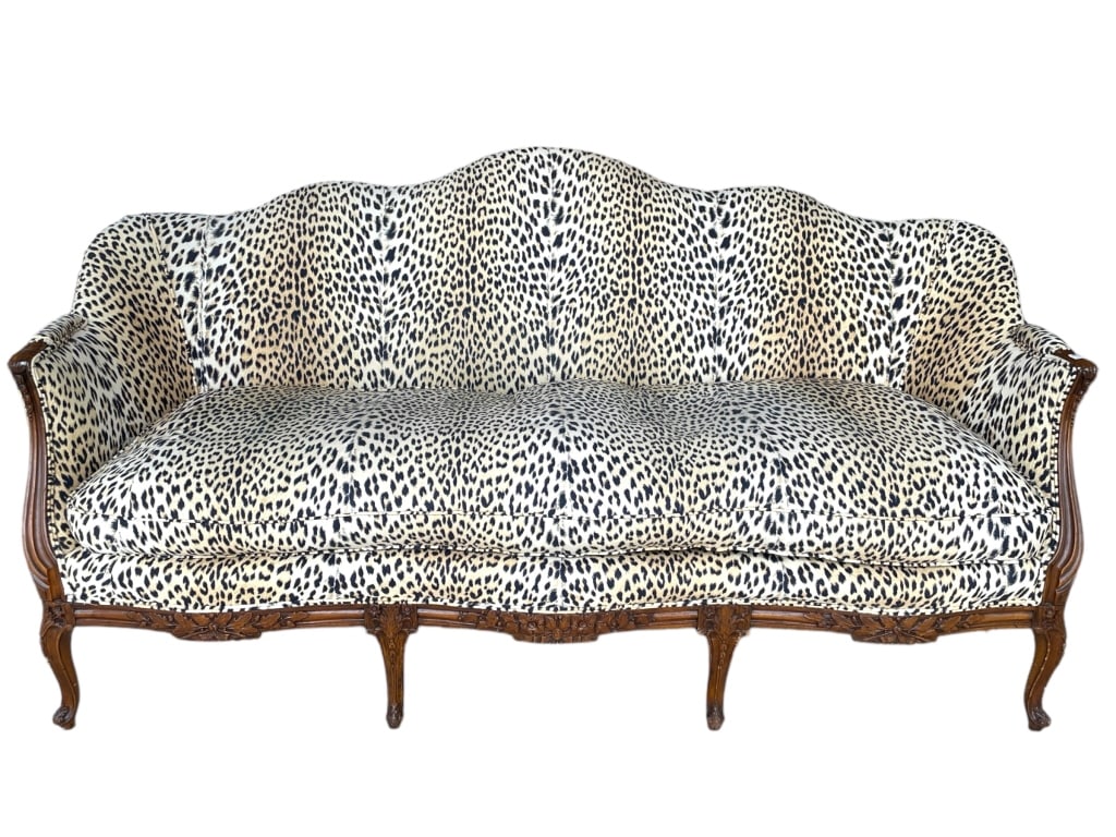 VINTAGE FRENCH ROSEWOOD STYLE SETTEE SOFA 70" (1 of 8)