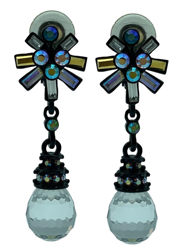 ST. JOHN COLORFUL CRYSTAL DANGLE EARRINGS (1 of 6)