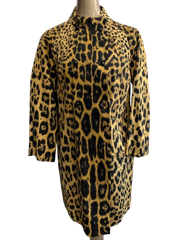 VINTAGE LAWRENCE OF LONDON LEOPARD PRINT COAT (1 of 3)