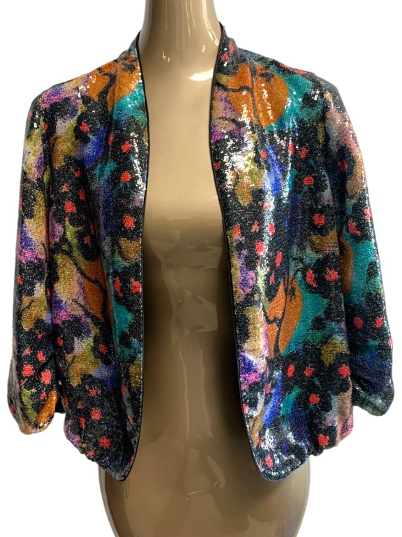 DIANE VONFURSTENBERG SEQUIN BLAZER SZ 6: -DIANE VONFURSTENBERG SEQUIN BLAZER SZ 6 -GOOD PREOWNED CONDITION-BT TT 3/12/24 This item can qualify for in-house shipping. Please contact us if you would like to use this service after winning 