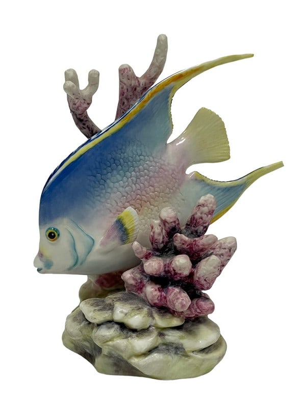 ROYAL WORCESTER PORCELAIN BLUE ANGEL FISH (1 of 6)