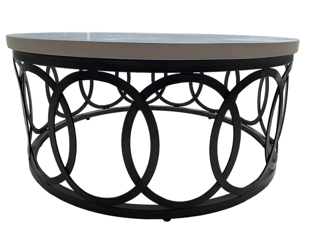 ELLA 36" ROUND ALUMINIUM PATIO TABLE (1 of 4)