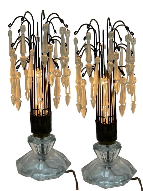 REGENCY STYLE WATERFALL TABLE LAMPS 14" (1 of 8)