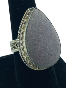 ZOISITE STERLING SILVER WOMAN'S RING SZ 9