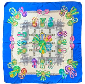 HERMES"LES RUBANS DU CHEVAL" SILK SCARF