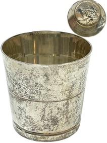 STERLING SILVER COIN SHOT GLASS 66 G