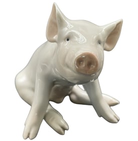 ROYAL COPENHAGEN PORCELAIN PIG FIGURINE #414
