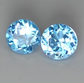 SWISS BLUE TOPAZ GEMSTONE 1.15 CT. $683