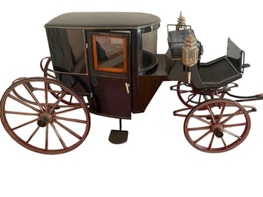 GENERAL TOM THUMB'S ANTIQUE CUSTOM CARRIAGE 68"