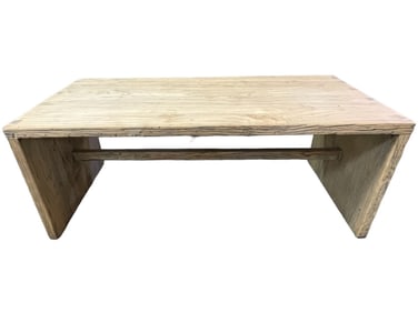 RECLAIMED ELM TIMBER WOOD COFFEE TABLE 47"