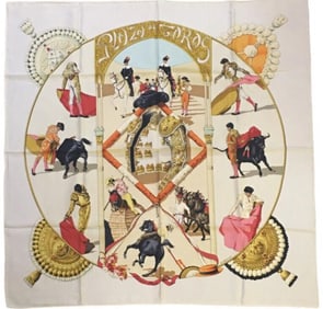 HERMES SILK SCARF- HUBERT DE WATRIGANT