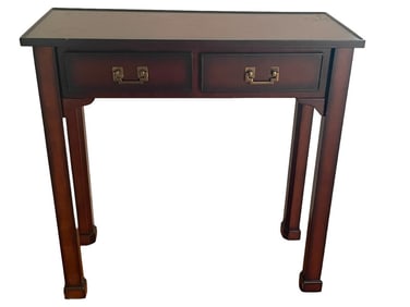 BOMBAY COMPANY TWO DRAWER ACCENT TABLE 30"
