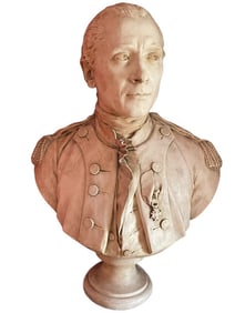 JOHN PAUL JONES FIGURAL BUST STATUE 29"