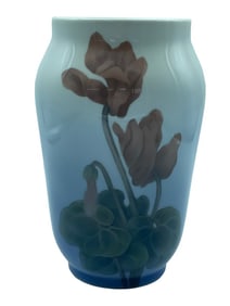 VINTAGE ROYAL COPENHAGEN FLORAL VASE 10"