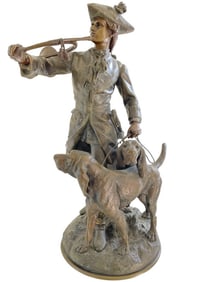 AFTER H. MOREAU | LeCOURTIER BRONZE HUNTSMAN 18"