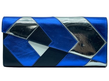 NEW! SAPHIRE DIANE VON FURSTENBERG CLUTCH